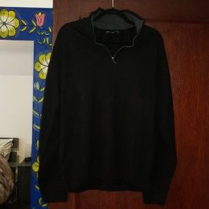 Men's pull over zip up